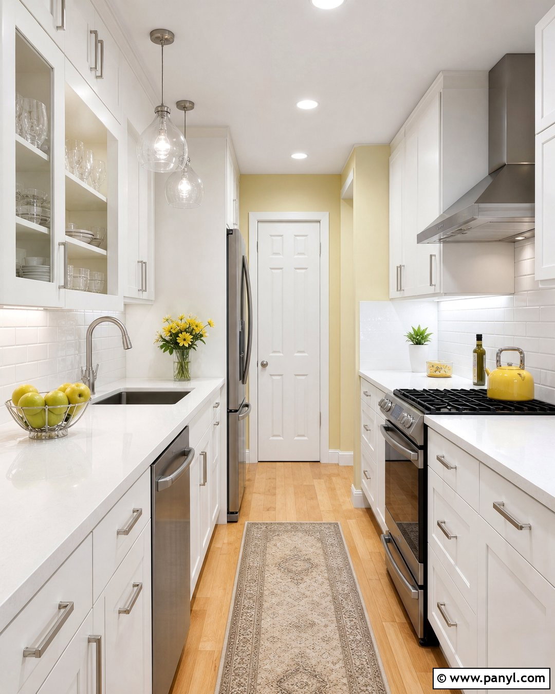 White Kitchen With Pale Yellow Walls - 25 White Kitchen Yellow Walls