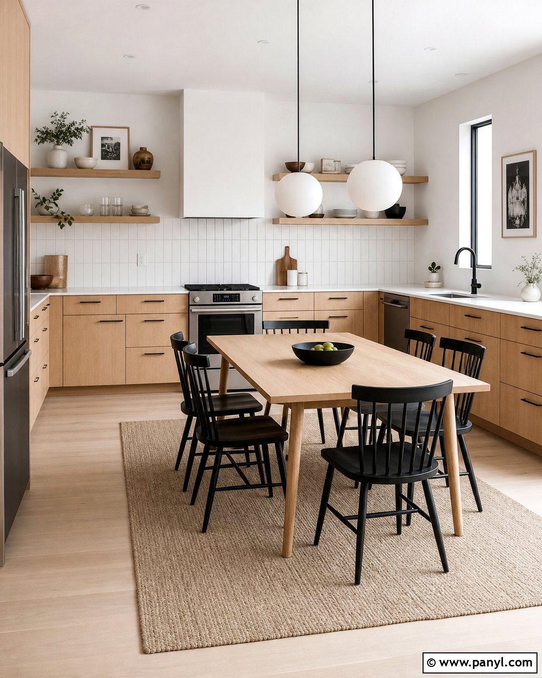 White Kitchen With Scandinavian Decor - 20 Empty Kitchen With White Walls