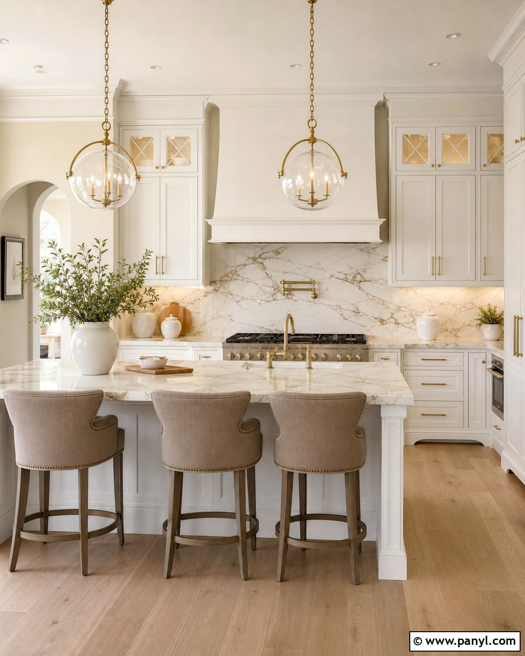 White Kitchen With Yellow Walls And Marble Counters - 25 White Kitchen Yellow Walls