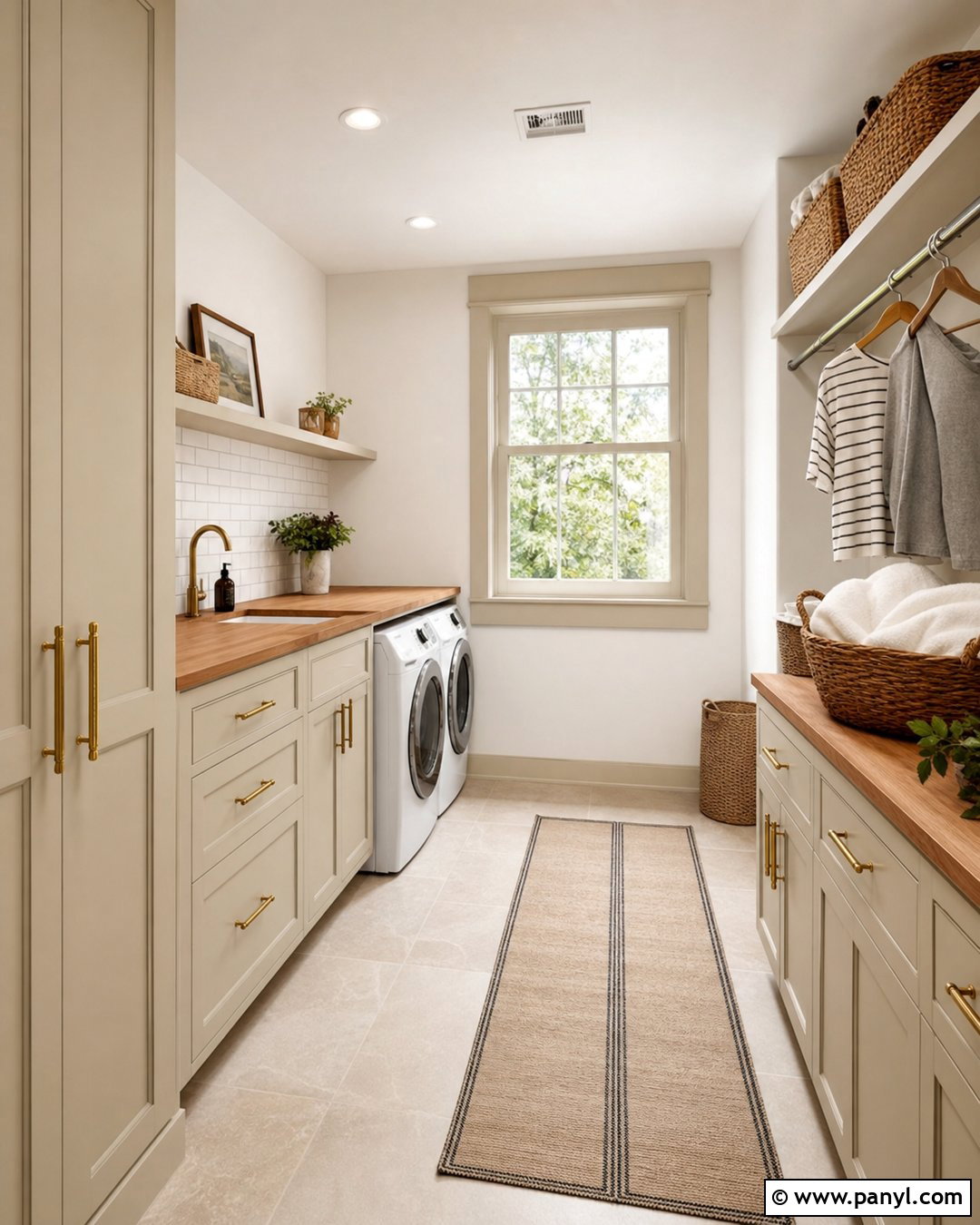 White Laundry Room With Cream Trim - 30 white walls with cream trim ideas