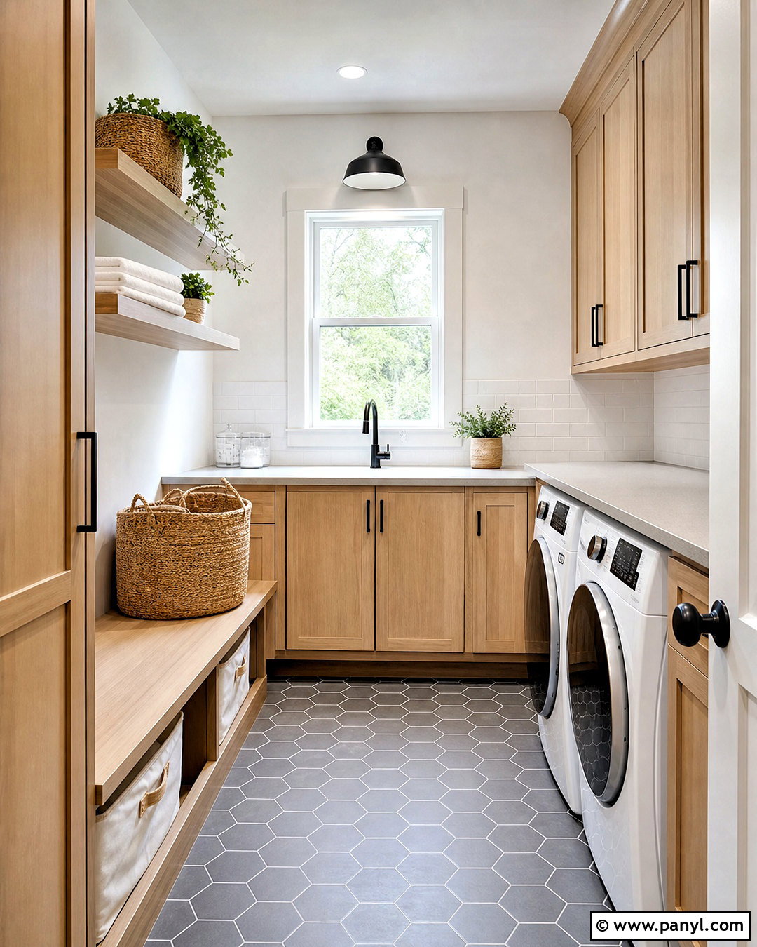 White Laundry Room With White Trim - 20 white paint with white trim ideas
