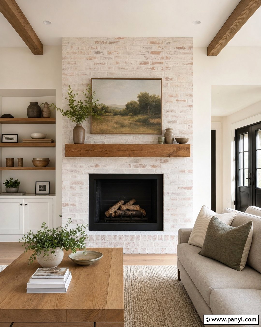 20 Limewash Paint Fireplace Wall Ideas for Cozy Modern Homes