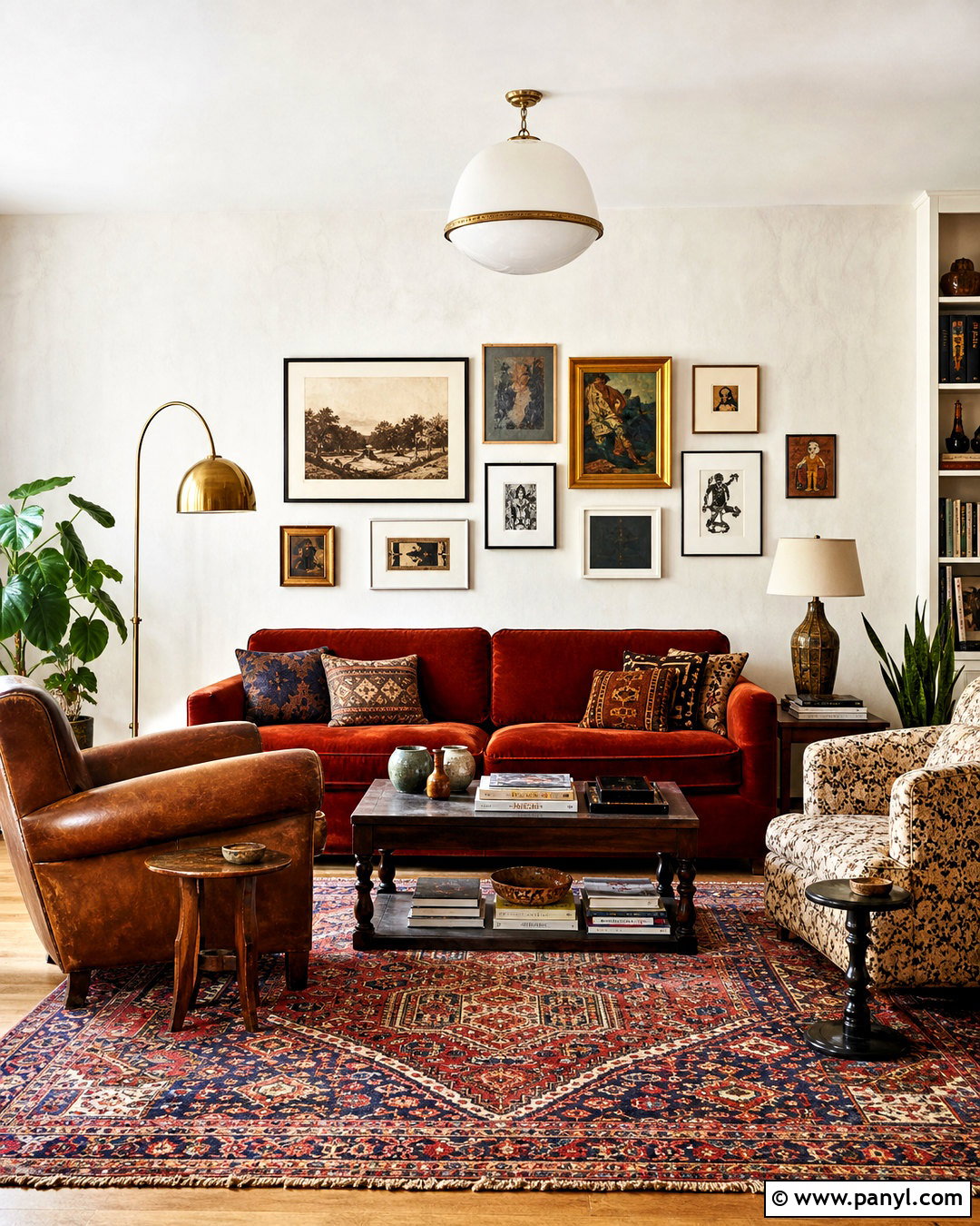 White Limewash Eclectic Living Room - 20 white limewash walls