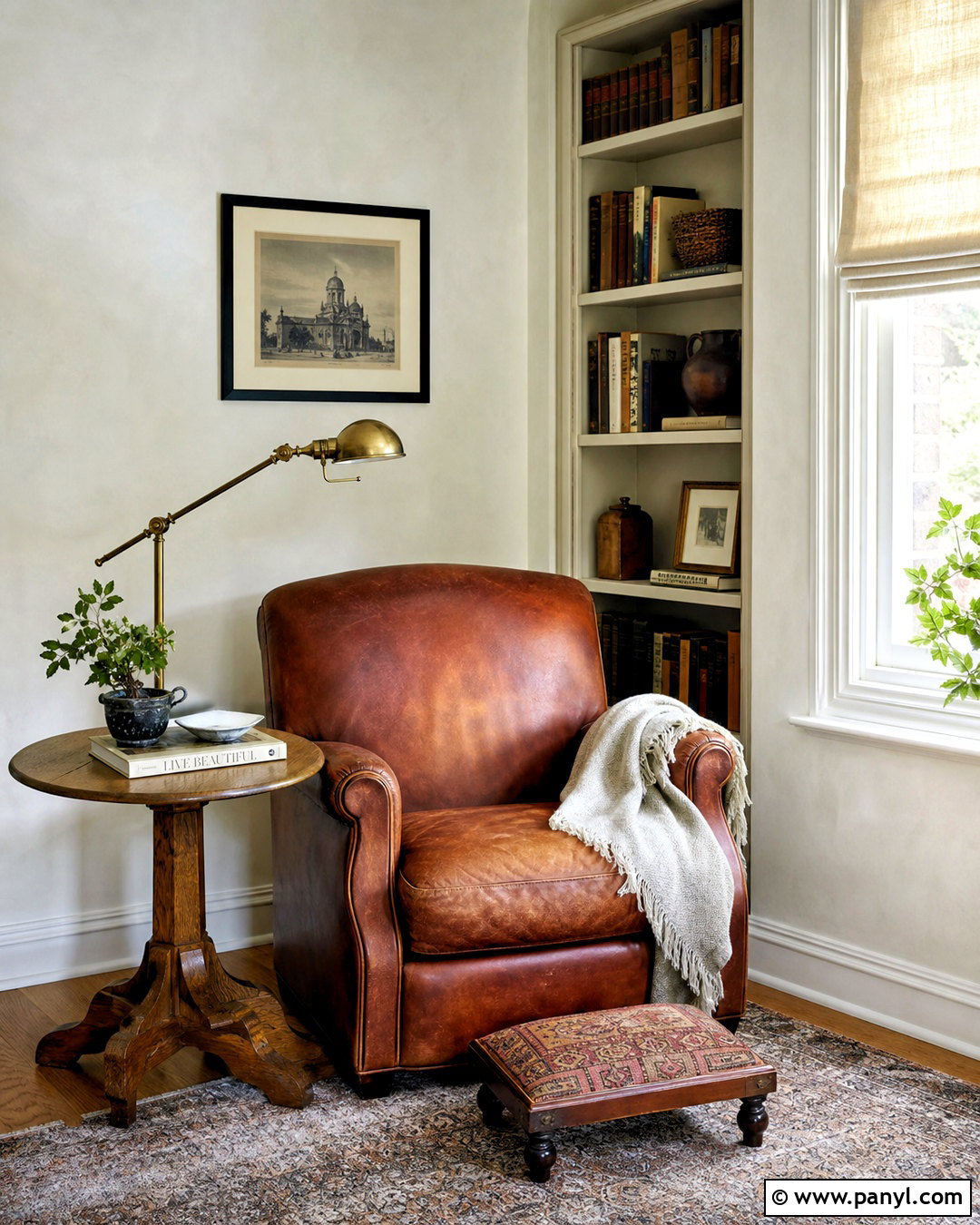 White Limewash Reading Nook - 20 white limewash walls
