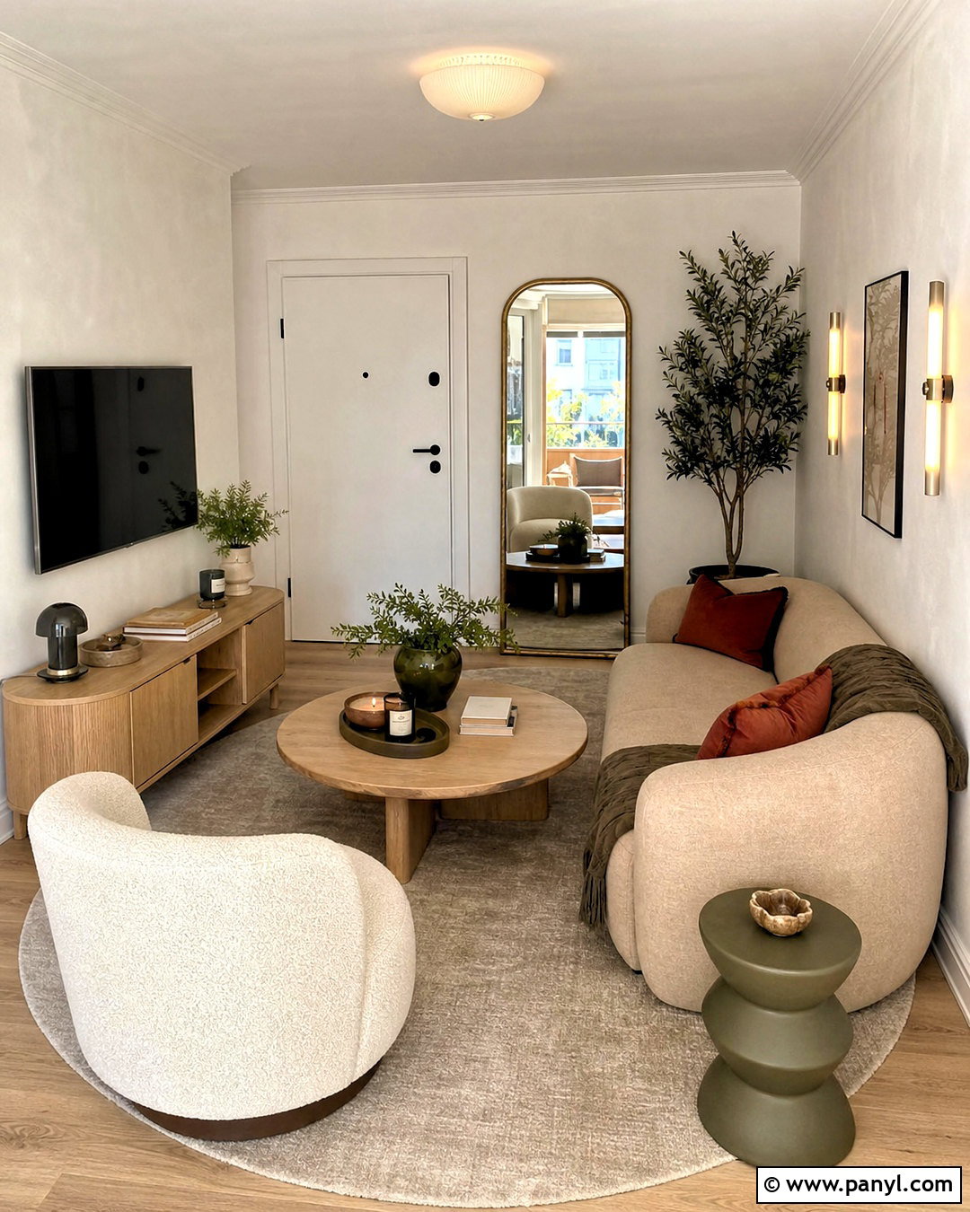 White Limewash Small Living Room - 20 white limewash walls