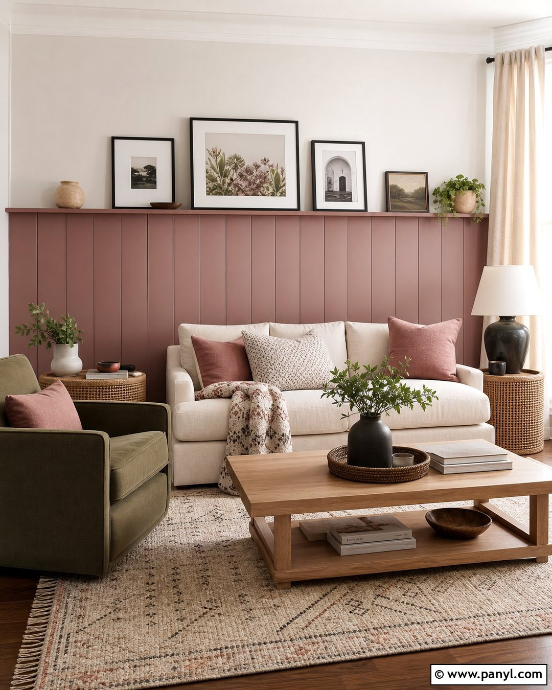 White Living Room Walls With Pink Paneling - 25 White Pink Walls