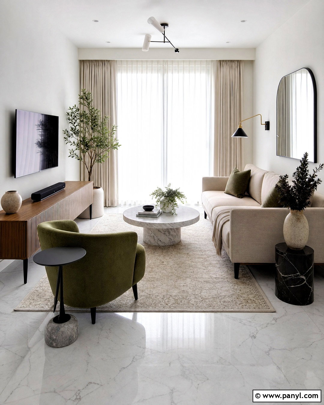 White Marble Small Living Room - 20 white marble living room ideas