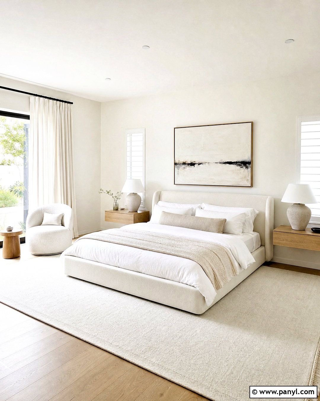 White Minimalist Bedroom - 20 white home interiors