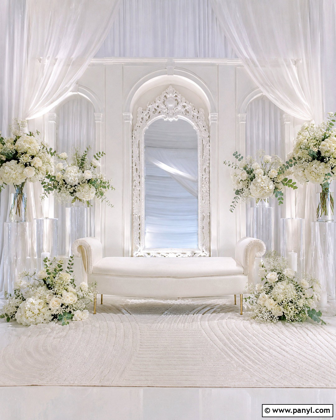 White Mirror Backdrop - 20 mirror backdrop ideas