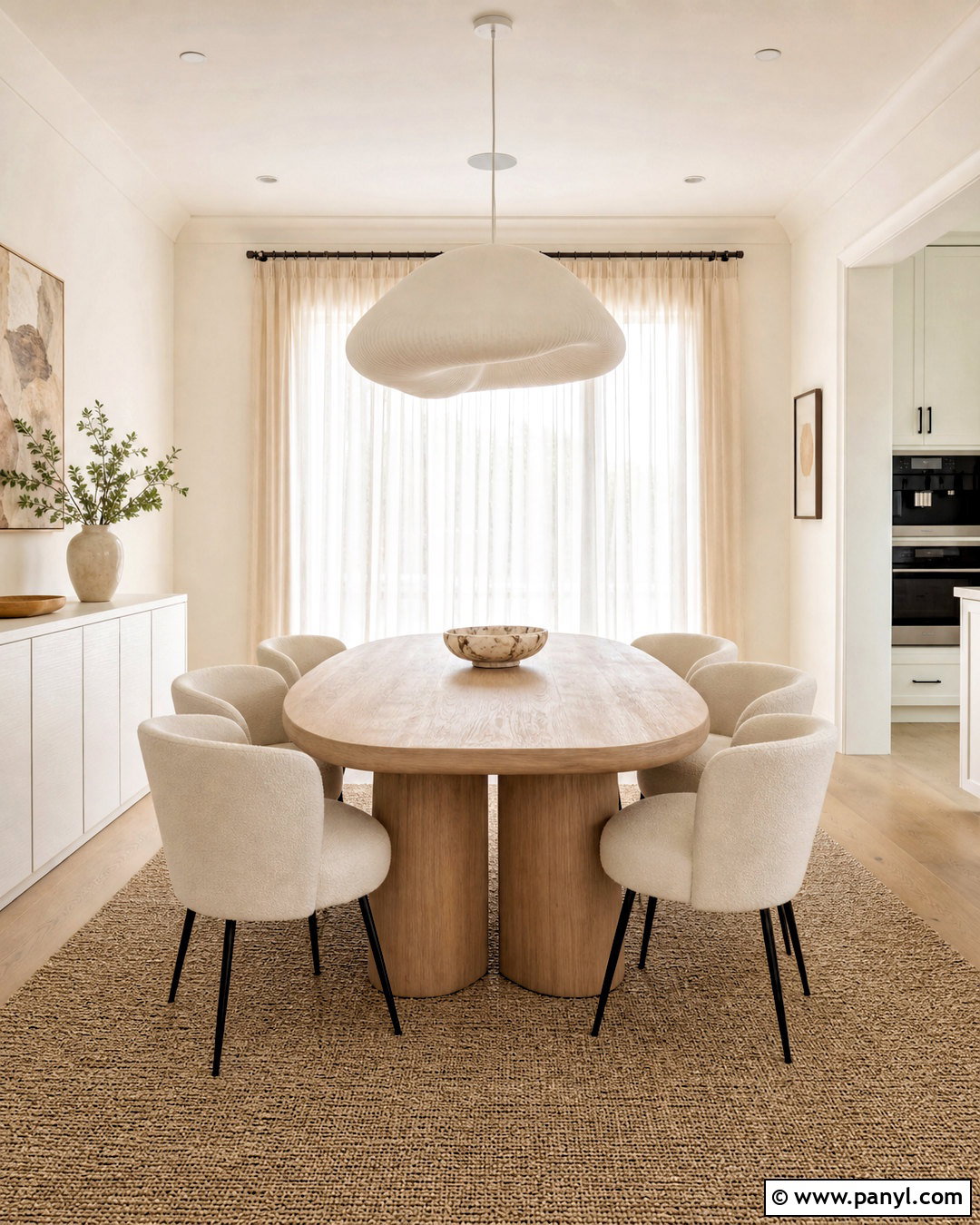 White Modern Dining Room - 20 white modern interior ideas