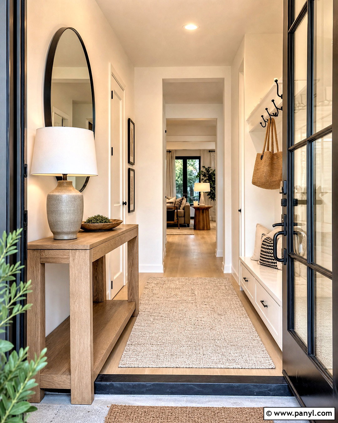 White Modern Entryway - 20 white modern interior ideas