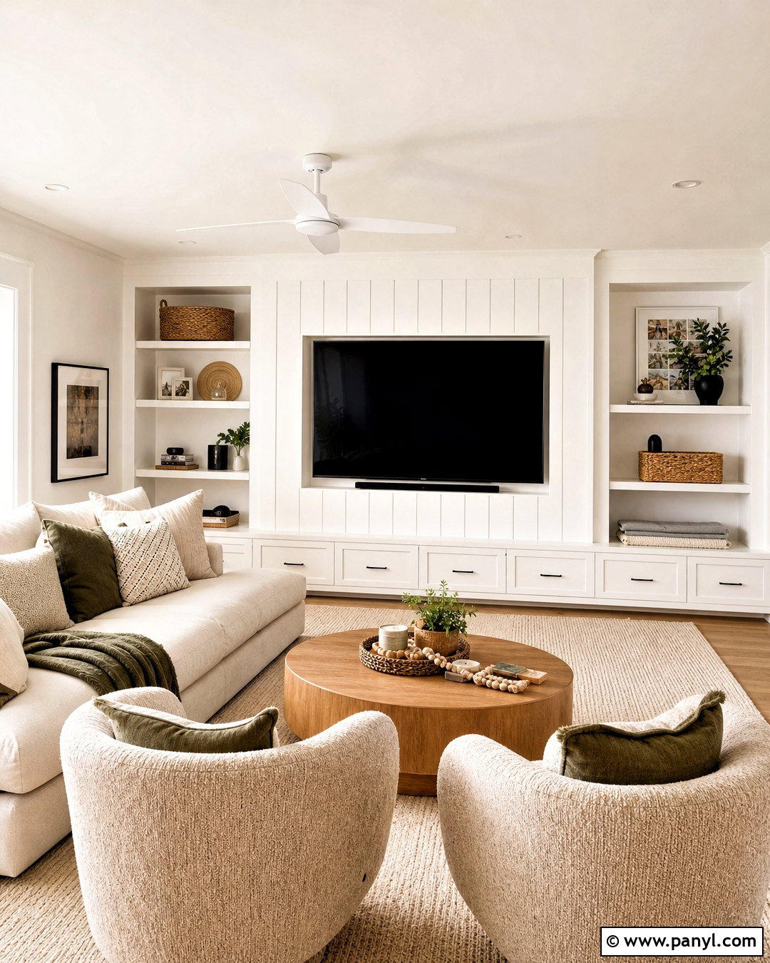 White Modern Family Room - 20 white modern interior ideas
