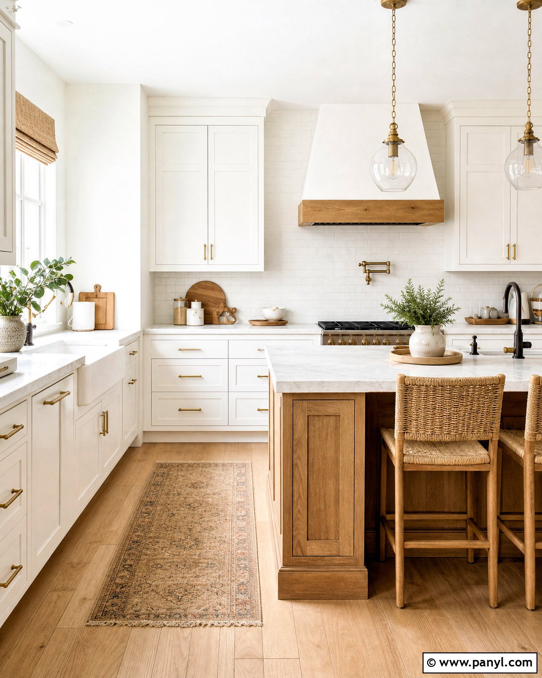 White Modern Farmhouse Kitchen - 20 white home interiors