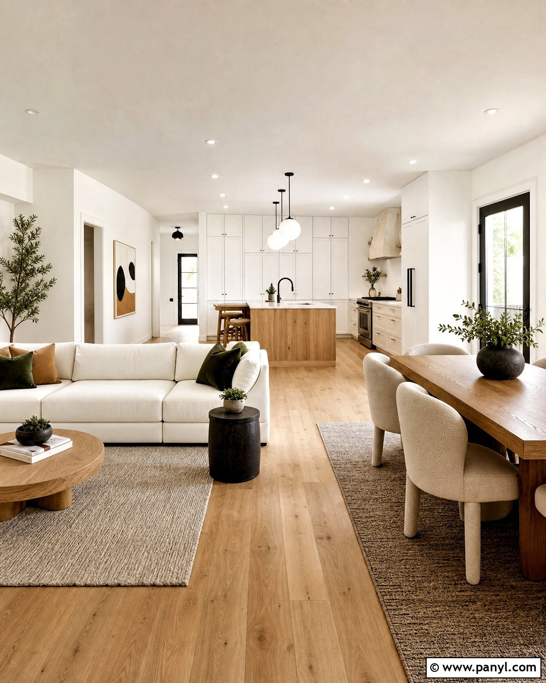 White Modern Open Concept Interior - 20 white modern interior ideas