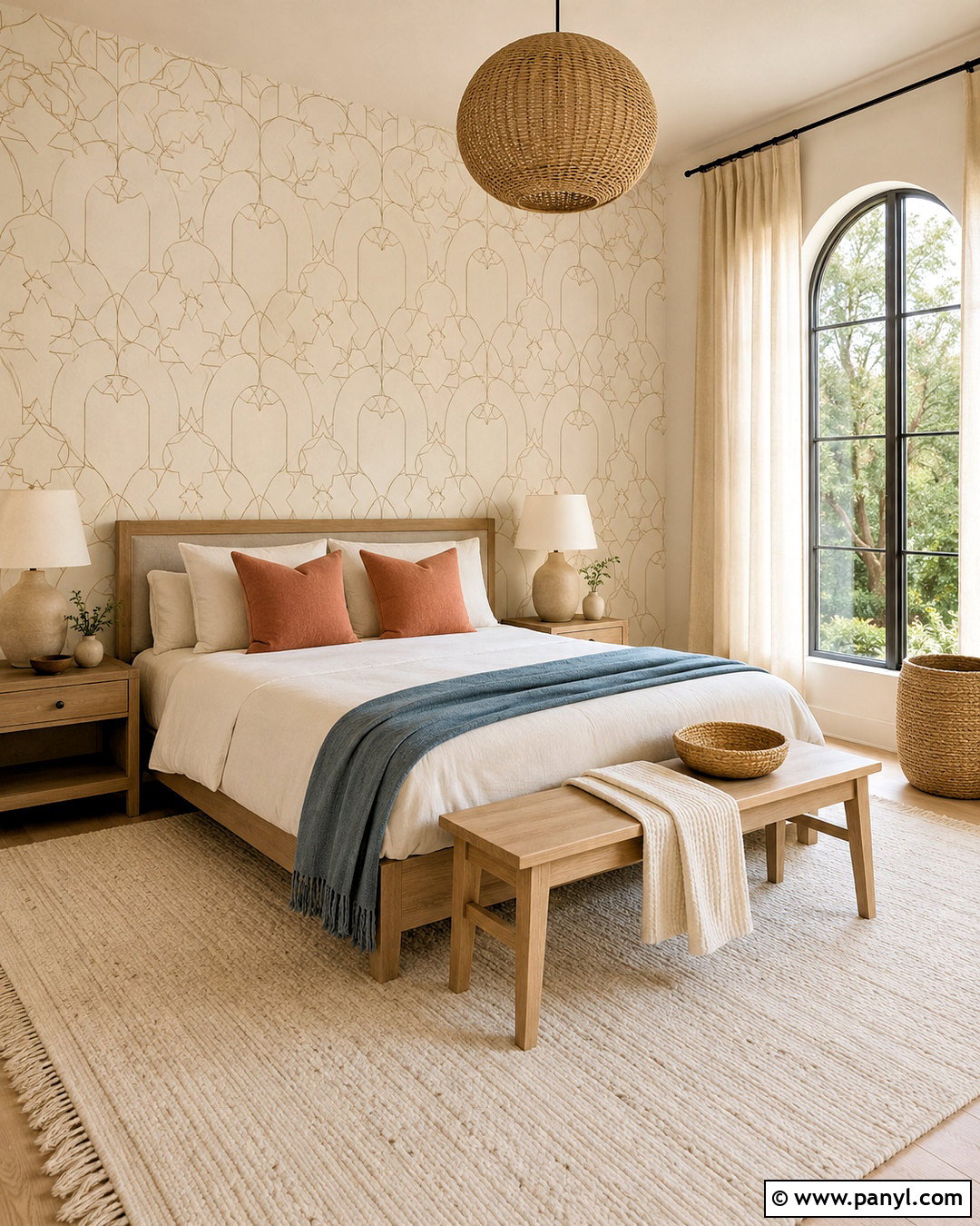 White Moroccan Line Wallpaper - 20 moroccan aesthetic wallpaper ideas