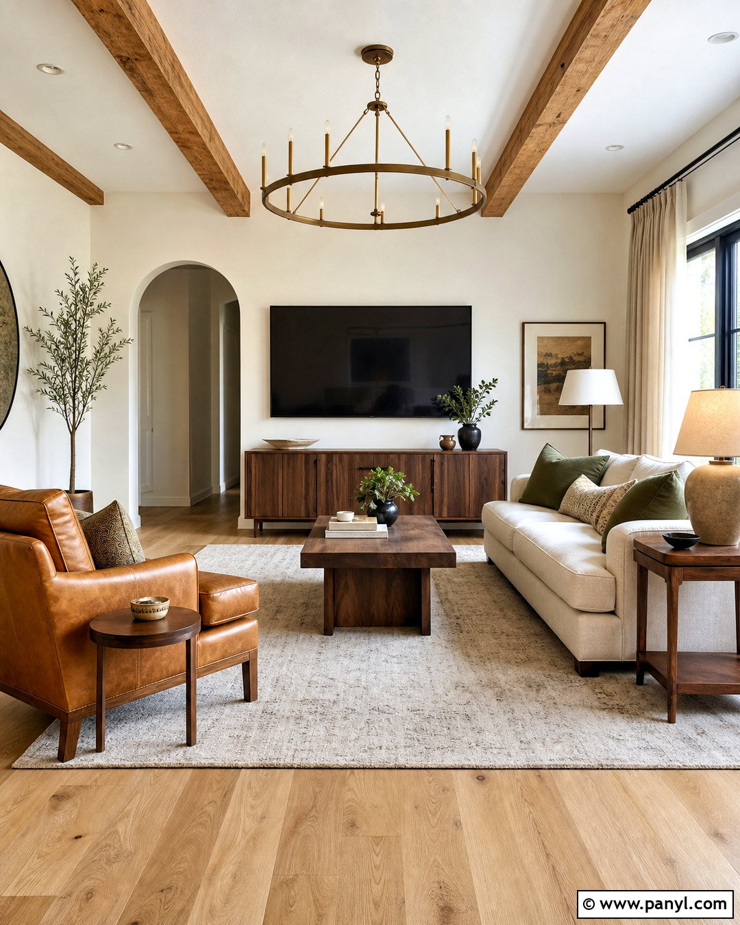 White Oak And Walnut Living Room - 20 wood tones that go together ideas