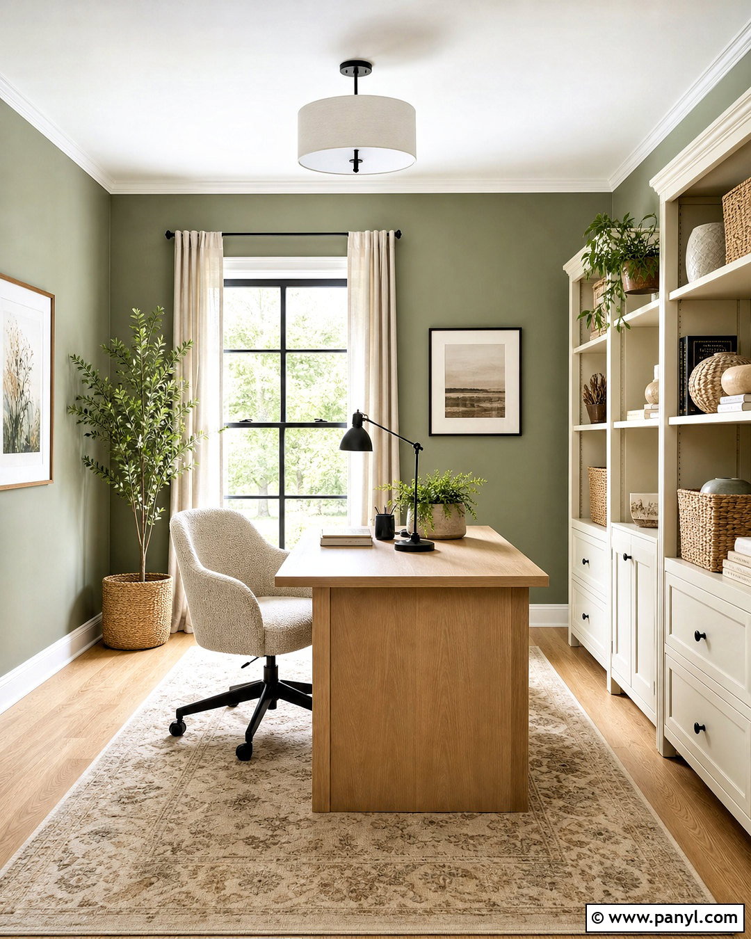 White Oak Floor And Sage Green Walls - 20 floor and wall color combinations