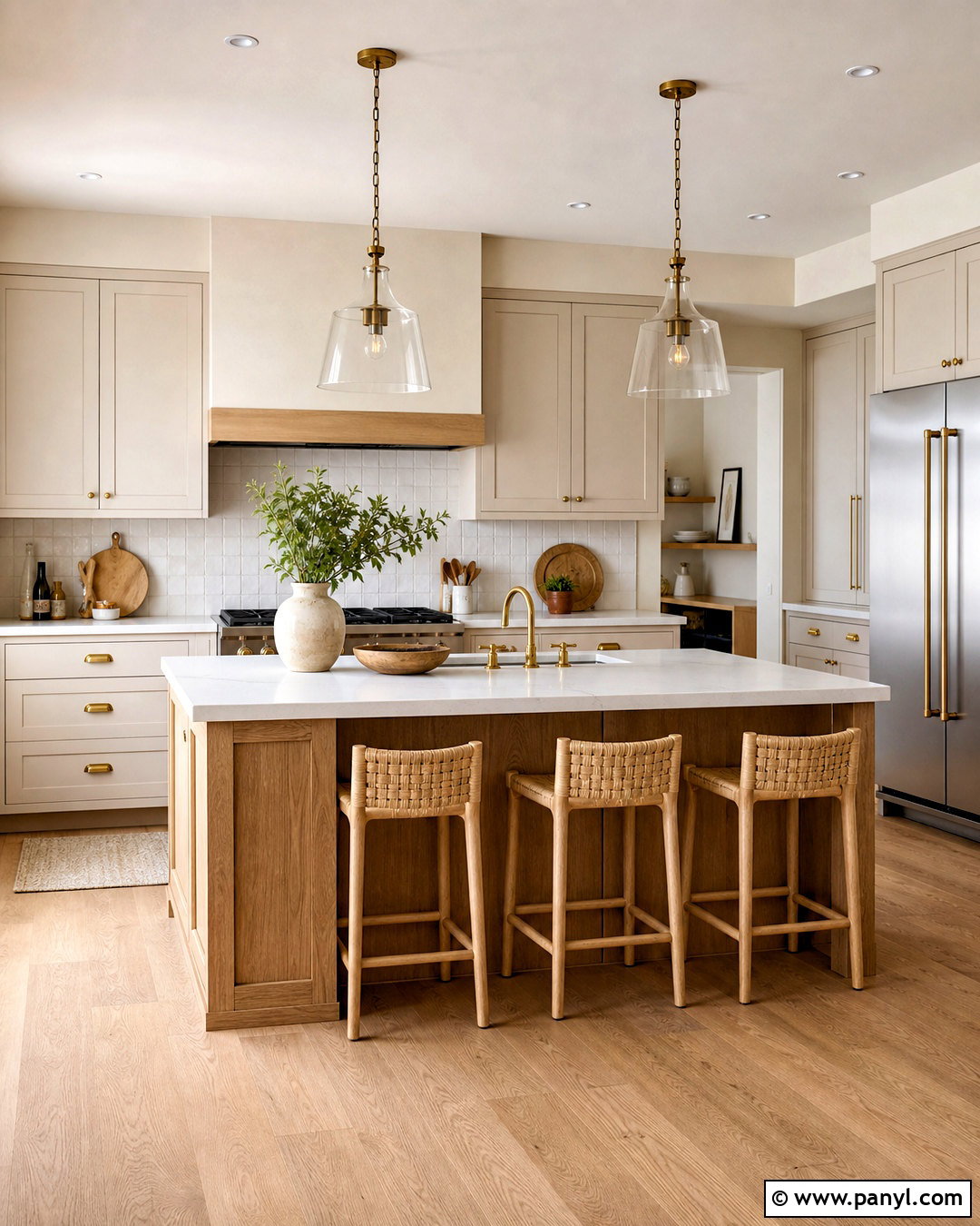 White Oak Kitchen Island - 20 kitchen island ideas