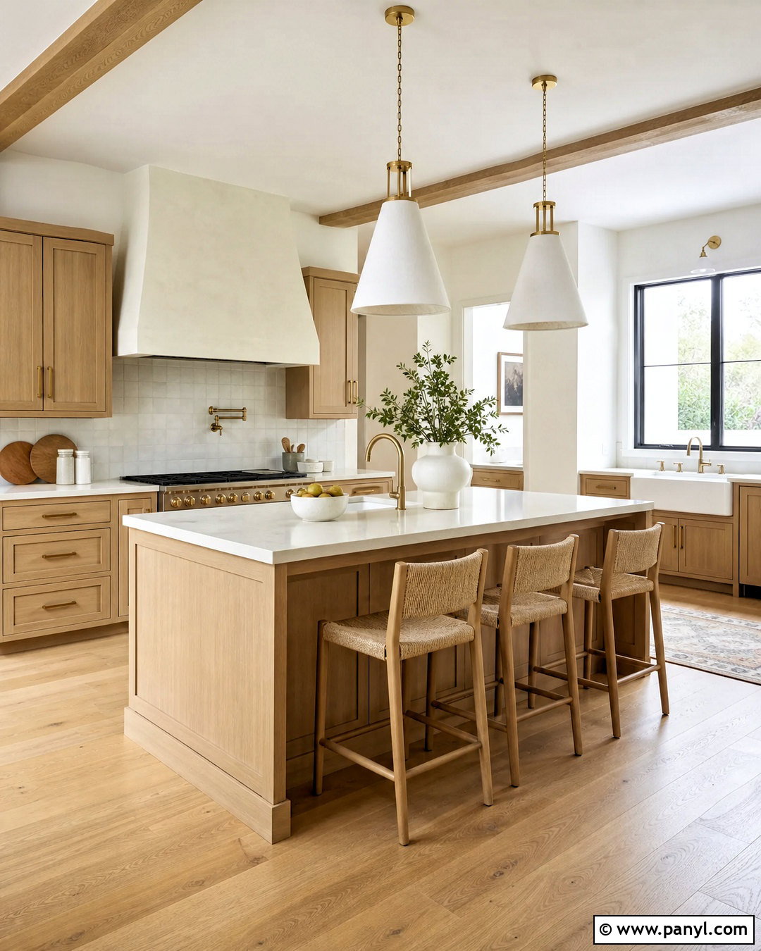 White Oak Modern Farmhouse Kitchen - 20 modern farmhouse kitchens
