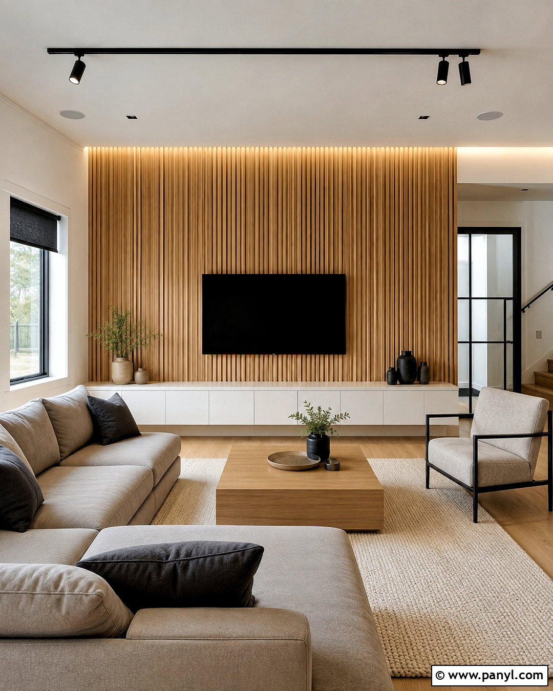 White Oak Slat Wall Interior - 20 wall material texture interiors