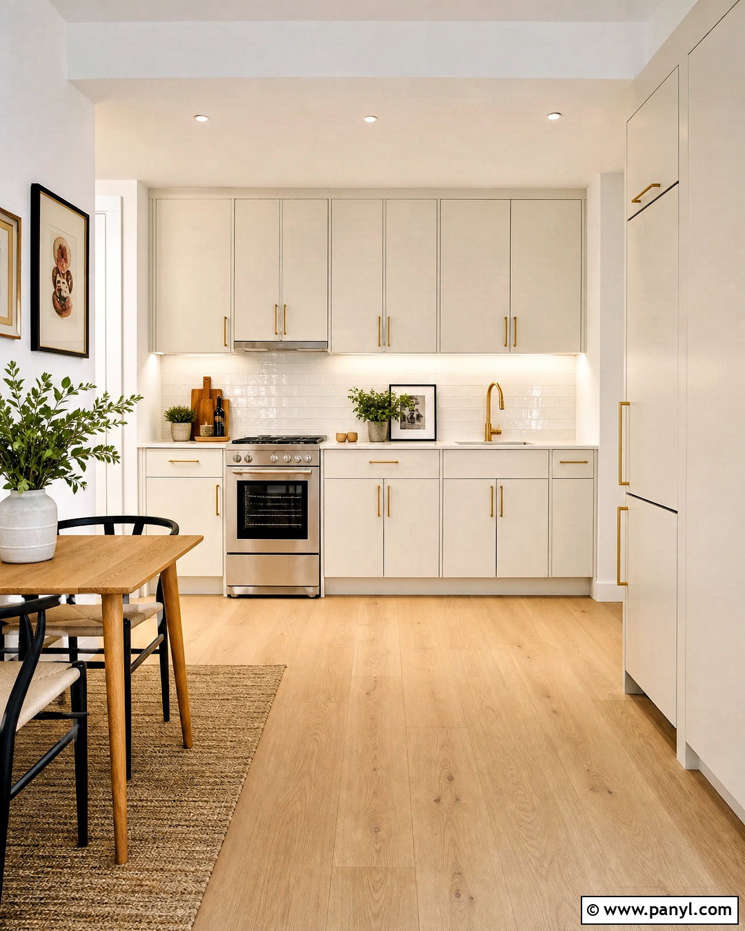 White One-Wall Small Kitchen - 20 small kitchen ideas