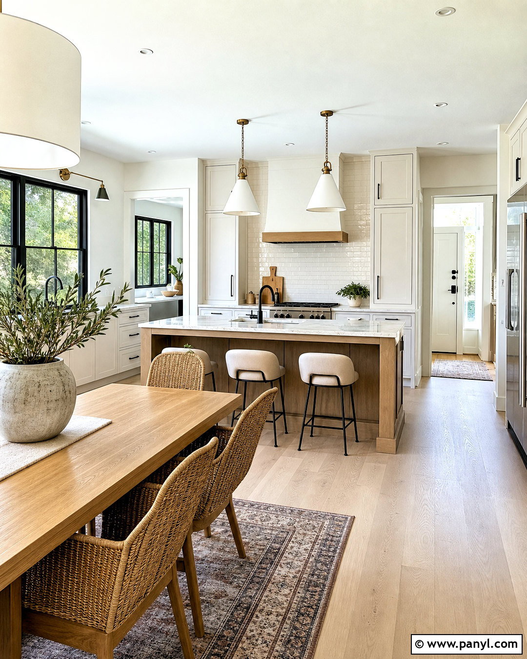 White Open Kitchen - 20 open kitchen ideas