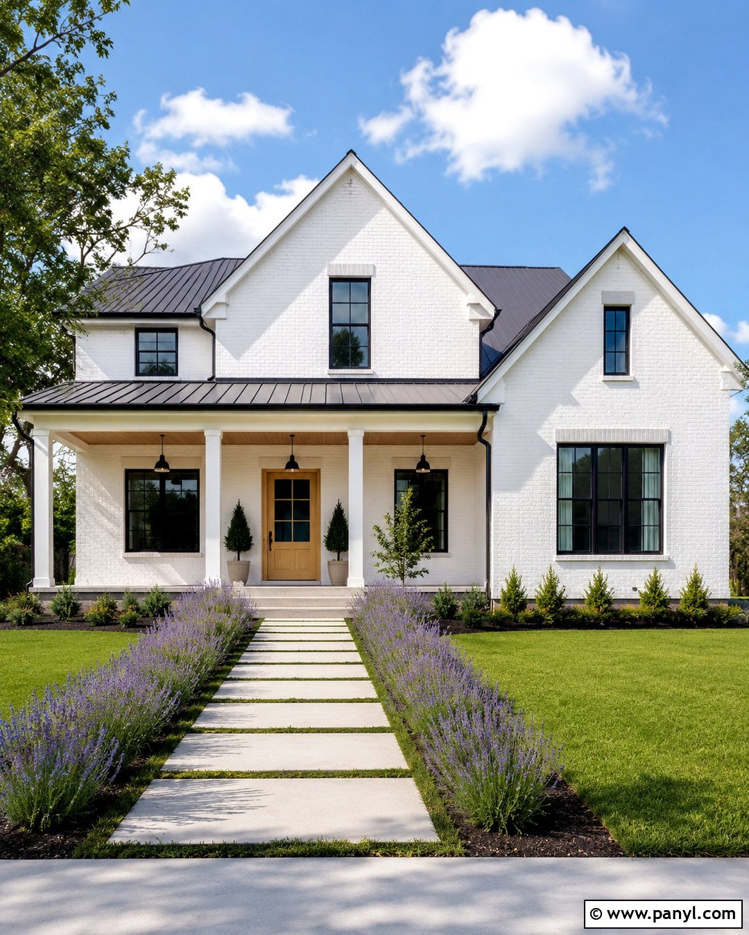 White Painted Brick Farmhouse Exterior - 20 Red Brick Painted White Before And After Ideas