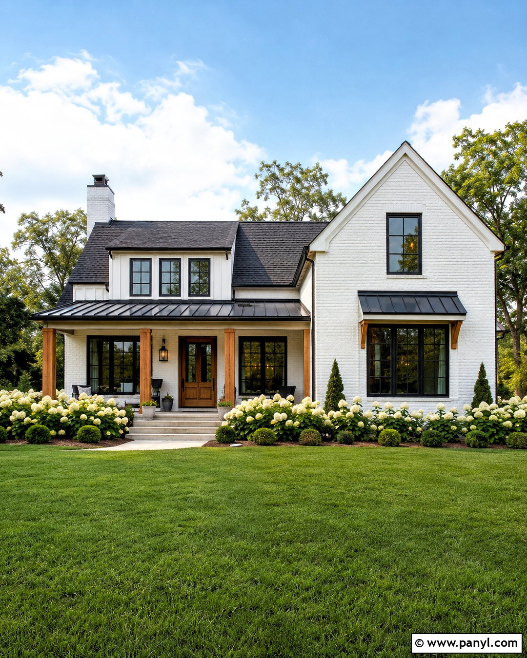 White Painted Brick Farmhouse - 20 painted brick homes
