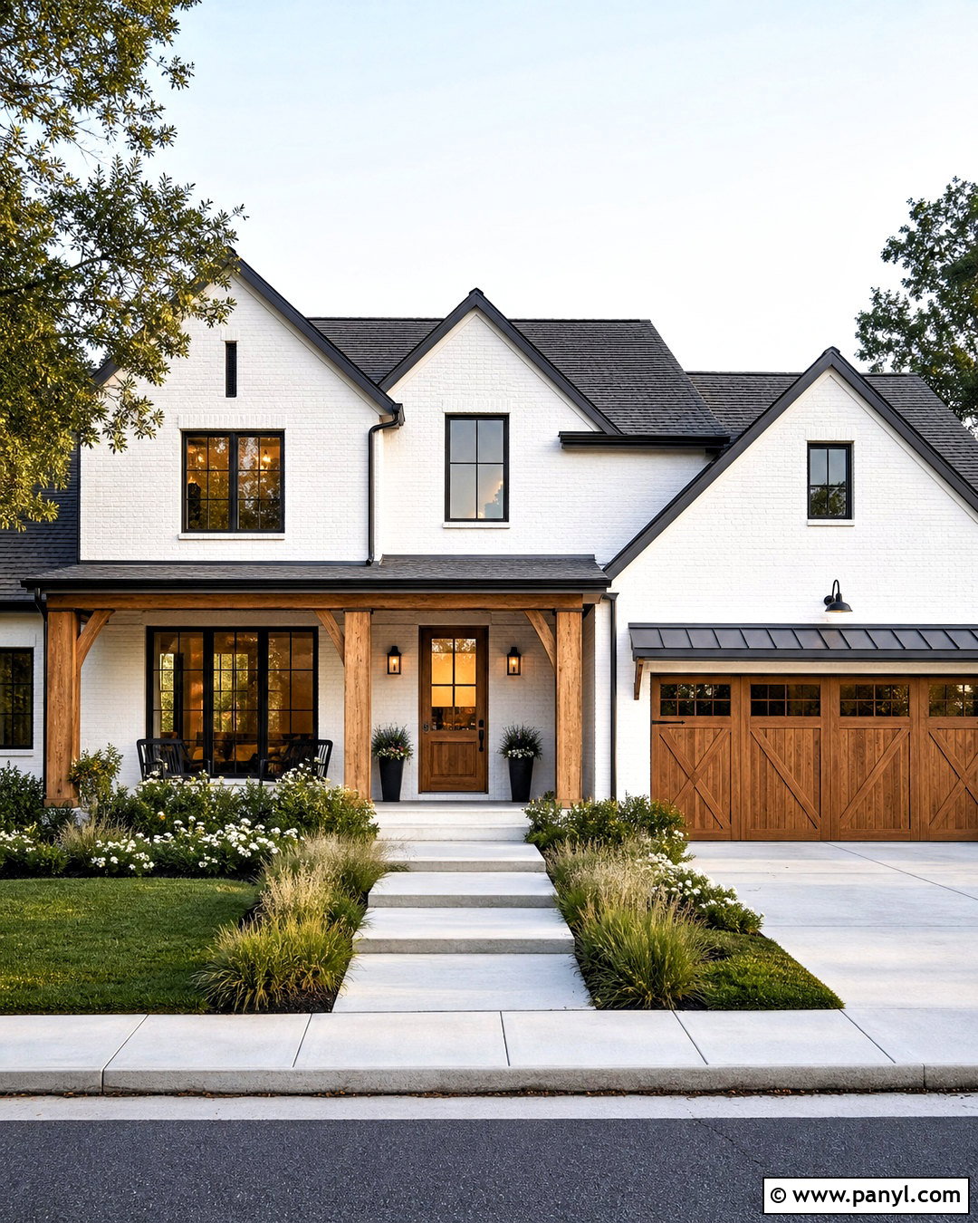 White Painted Brick House - 20 updating brick house exterior ideas