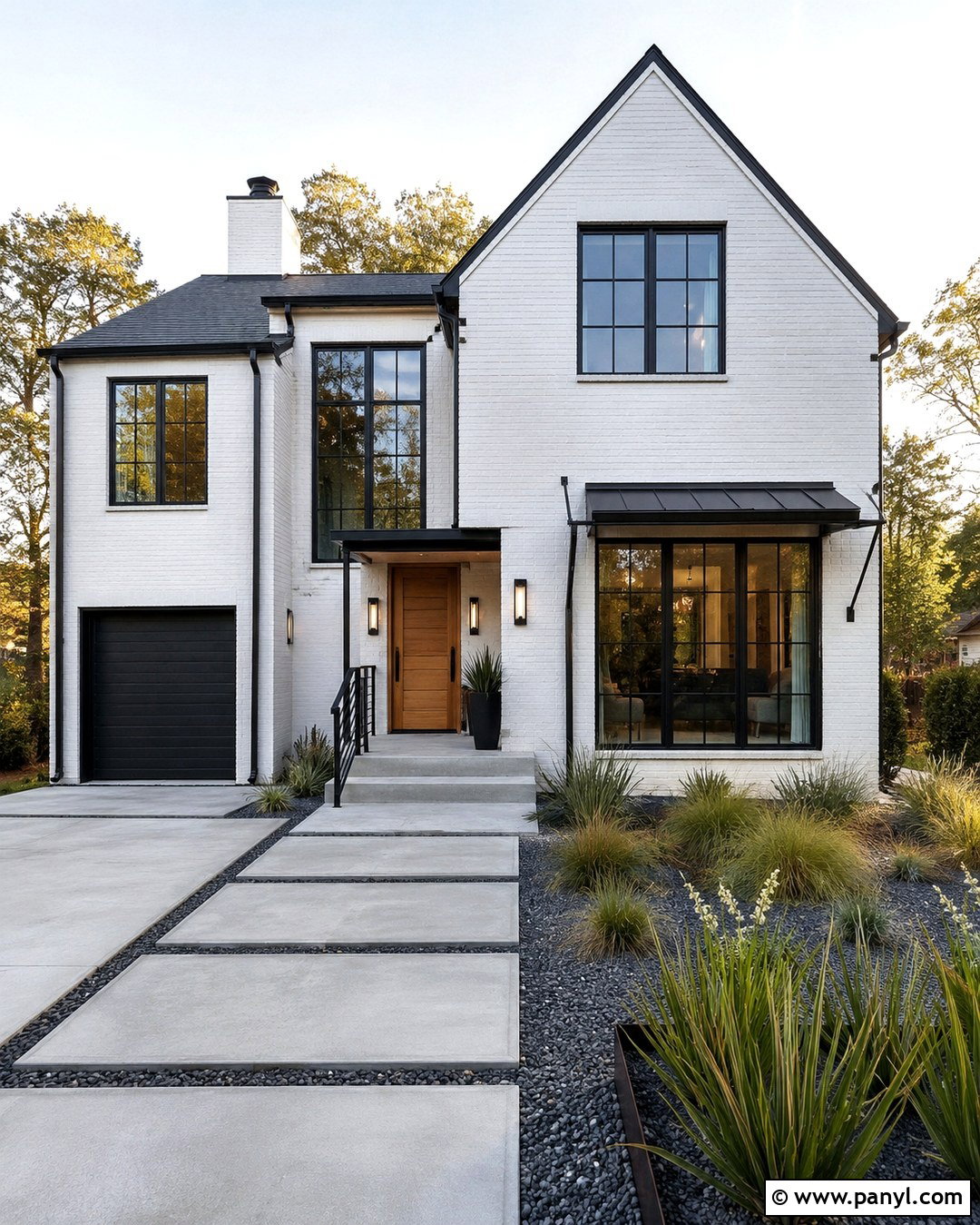 White Painted Brick Modern Exterior - 20 Red Brick Painted White Before And After Ideas