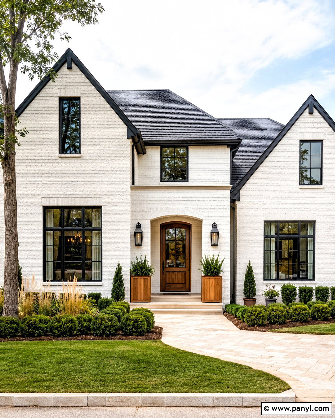 White Painted Brick Wall - 20 painted brick wall exterior ideas