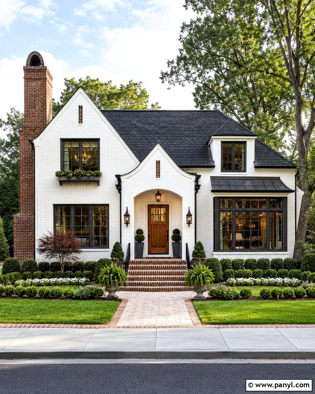 20 Painted Brick House Before and After Ideas for Curb Appeal