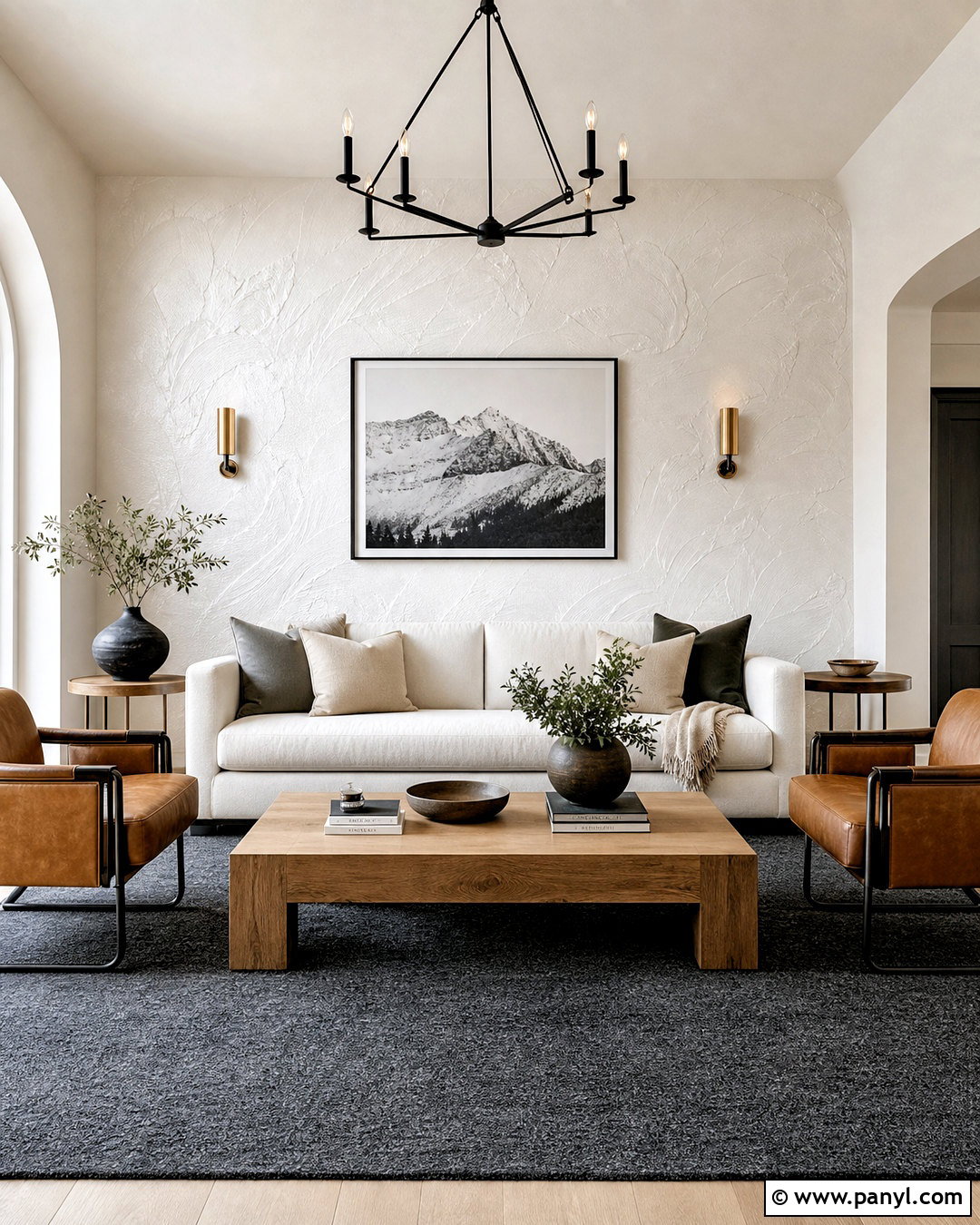 White Pearl Plaster Accent Wall - 20 white wall paint texture ideas