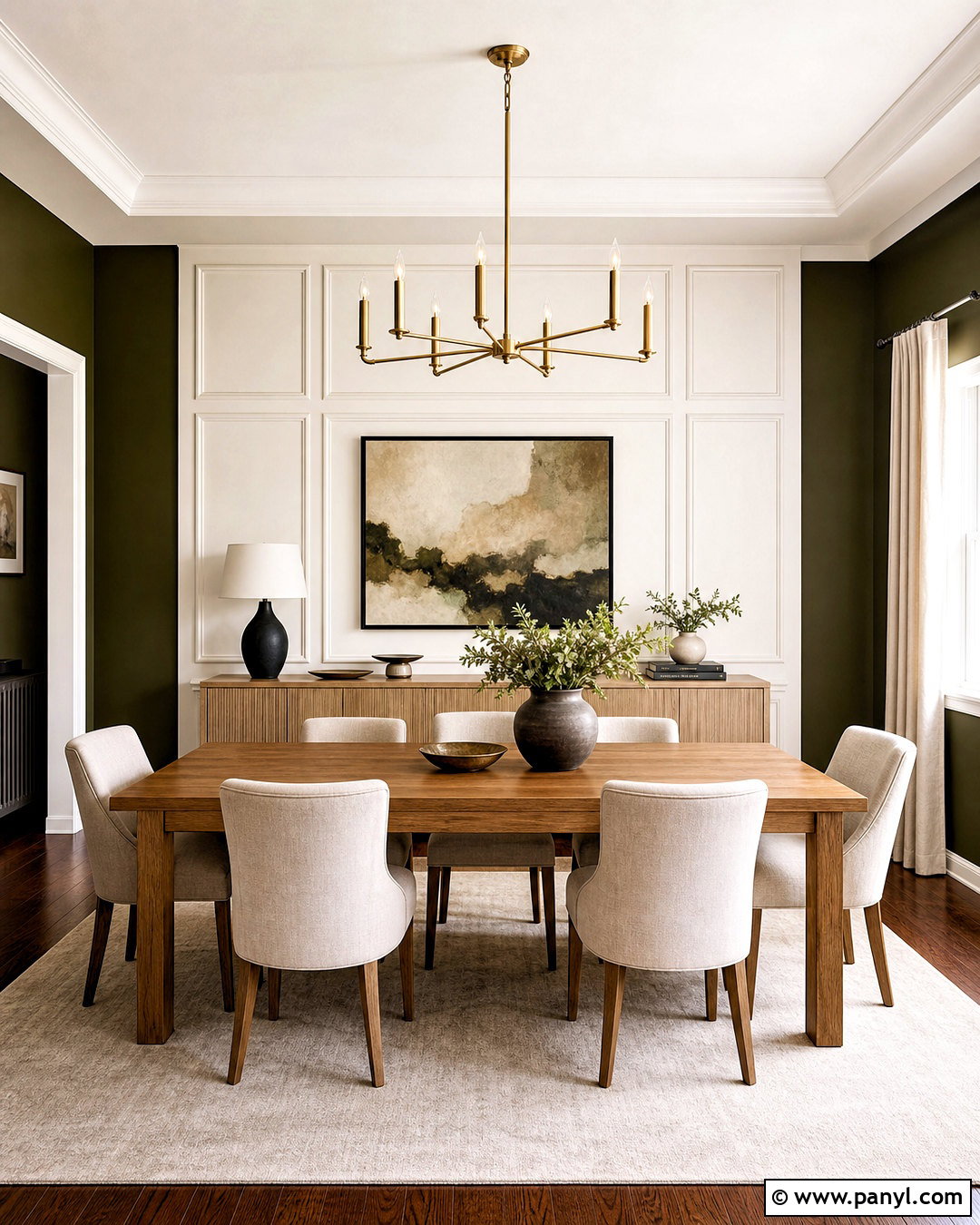 White Picture Frame Molding Accent Wall - 20 white accent wall ideas