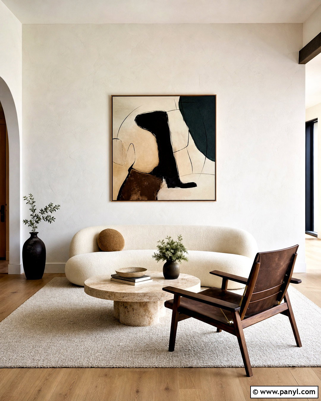 White Plaster Accent Wall - 20 white accent wall ideas