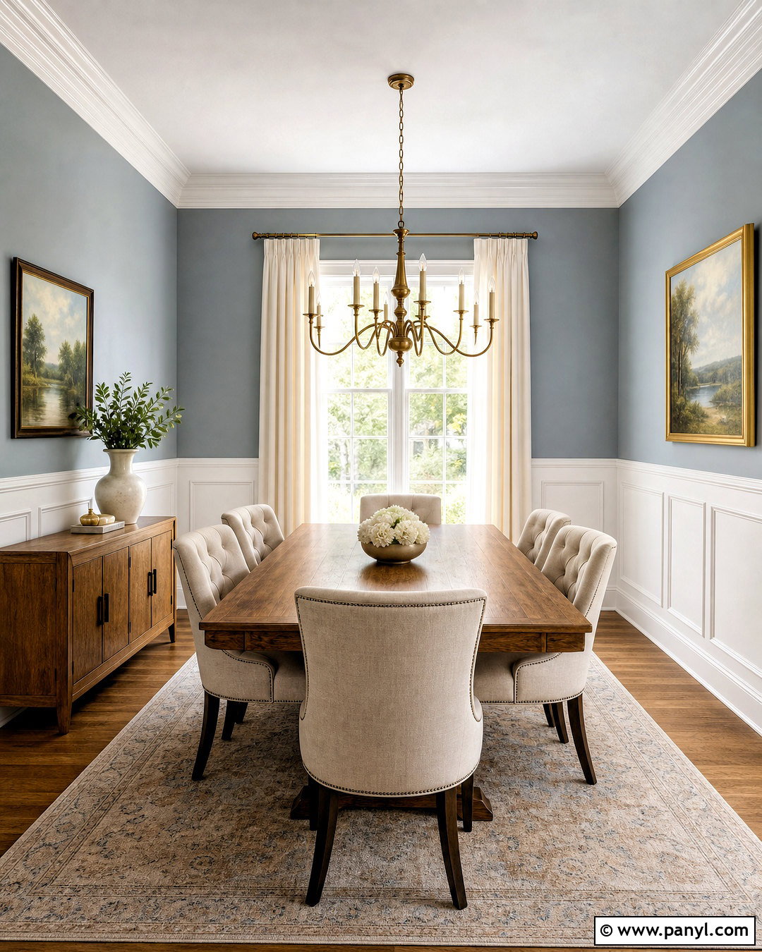White Raised Panel Wainscoting - 20 wall wainscoting ideas