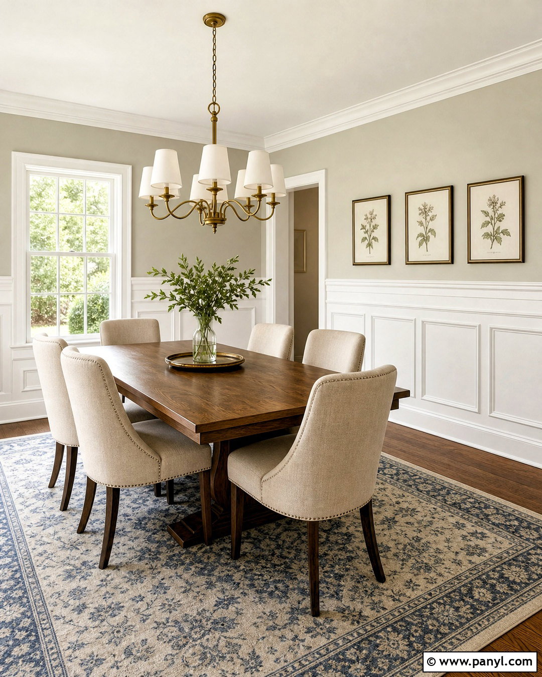White Raised Panel Wainscoting - 20 wainscoting ideas