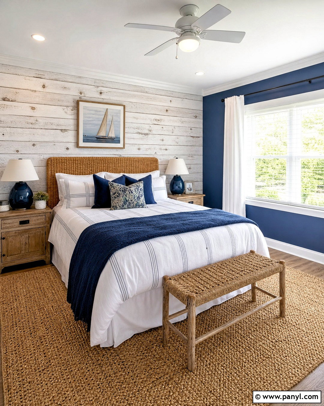 White Reclaimed Wood Accent Wall - 20 white accent wall ideas