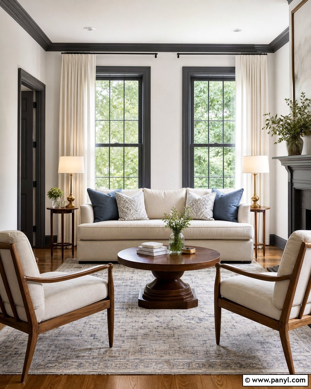 White Room With Grey Window Trim - 30 White Walls Grey Trim Ideas