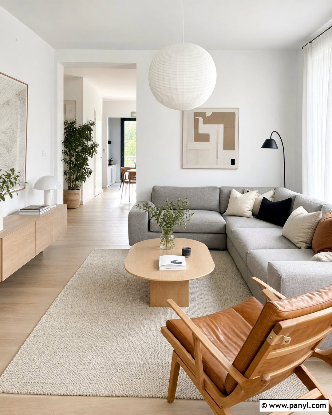 White Scandinavian Living Room Walls - 25 White Wall Paint Ideas