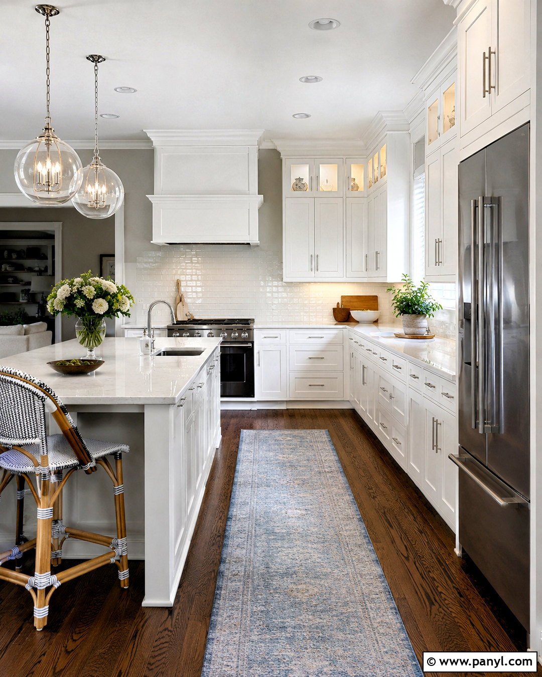 White Shaker Cabinets With Gray Walls And Dark Wood Floors - 20 White Shaker Cabinets With Gray Walls