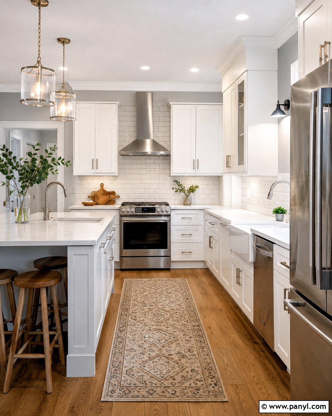 White Shaker Cabinets With Gray Walls And Subway Tile - 20 White Shaker Cabinets With Gray Walls