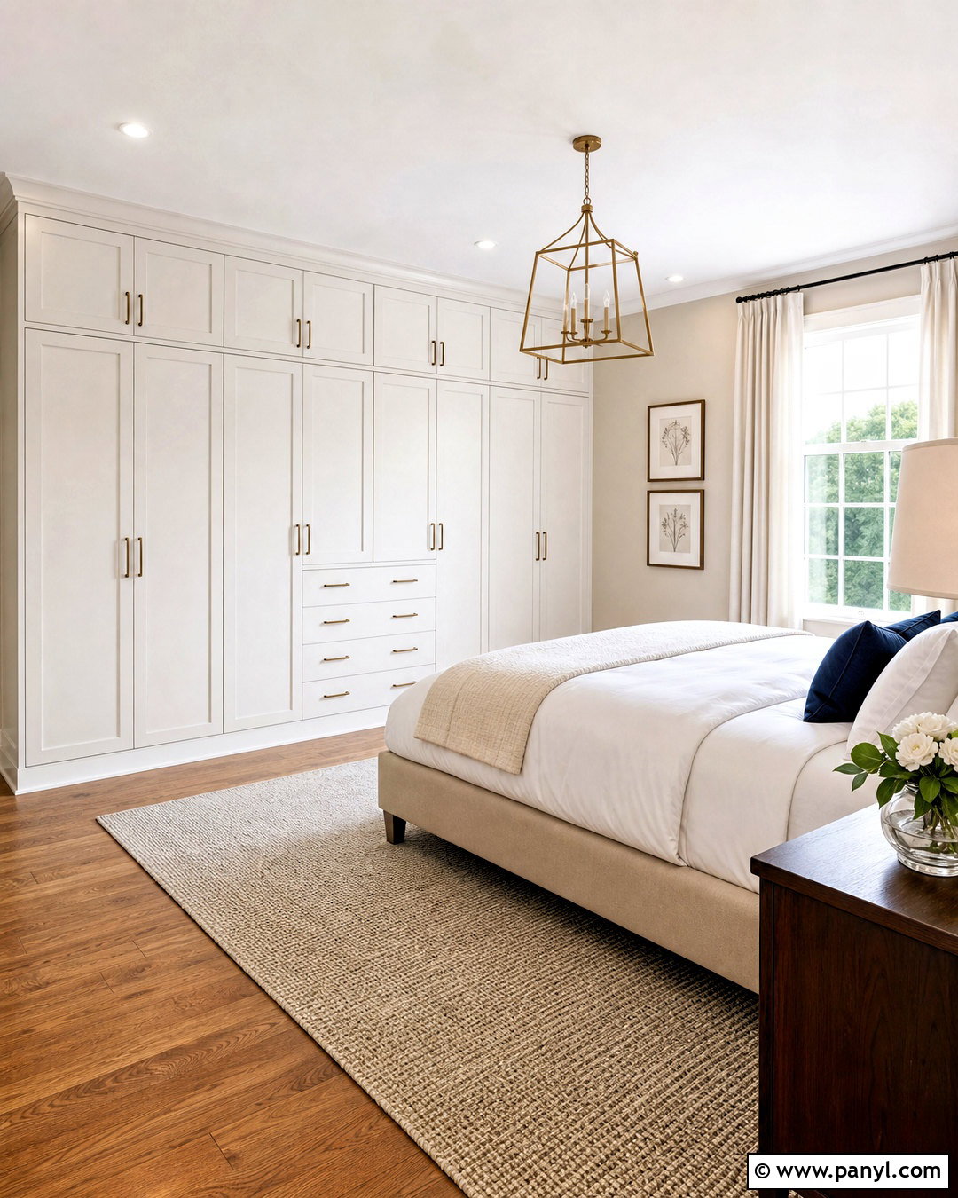 White Shaker Full Wall Wardrobe - 20 full wall wardrobe ideas