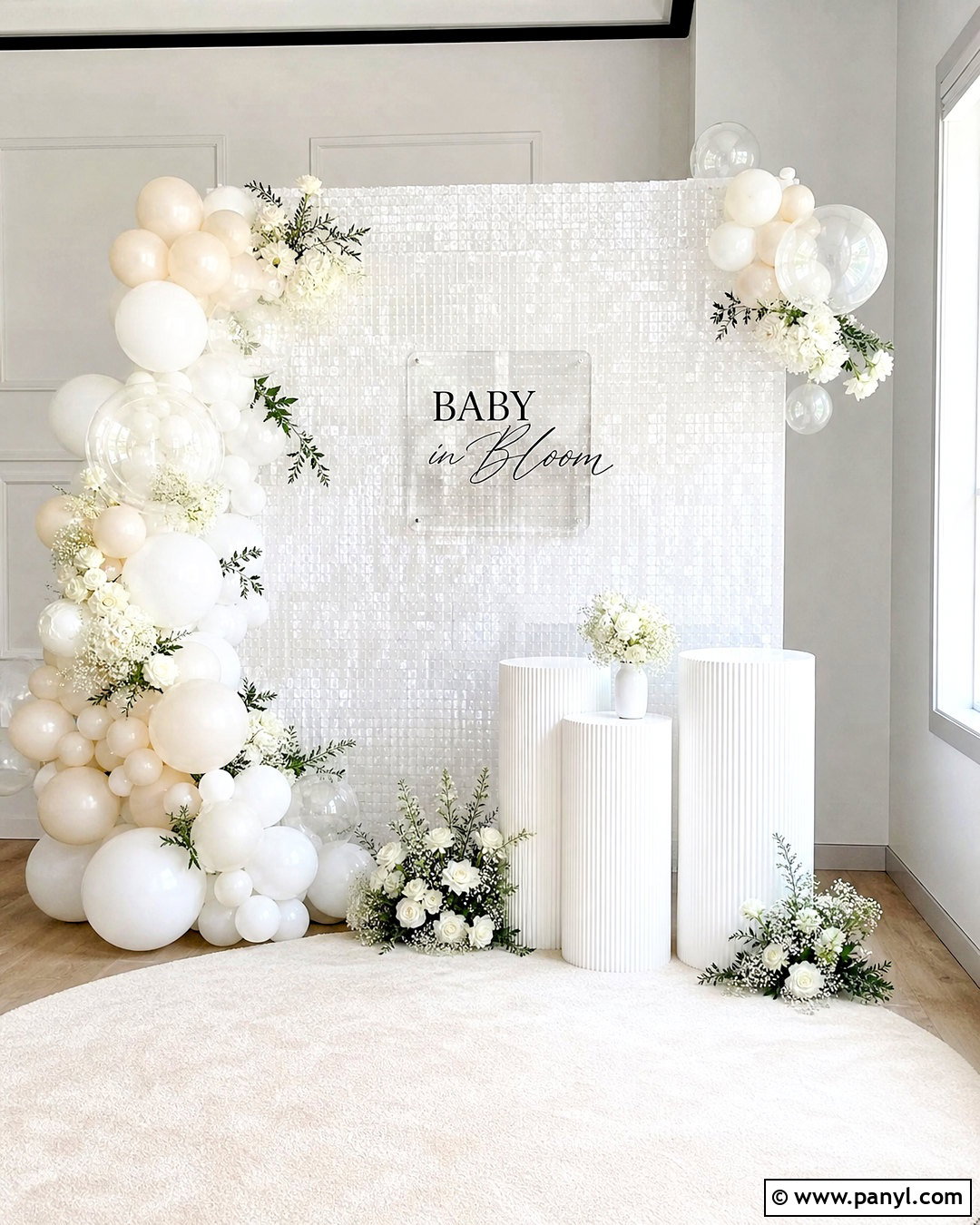 White Shimmer Wall Backdrop - 20 shimmer wall backdrop ideas