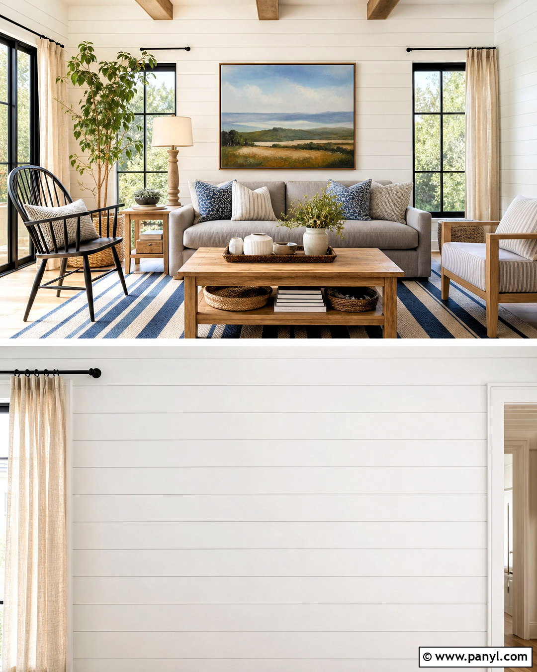 White Shiplap Walls - 20 white wall ideas