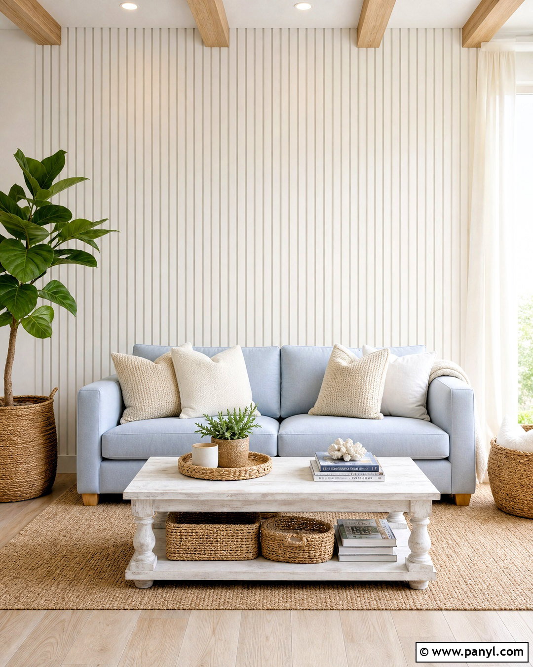 White Slat Wall - 20 slat wall ideas