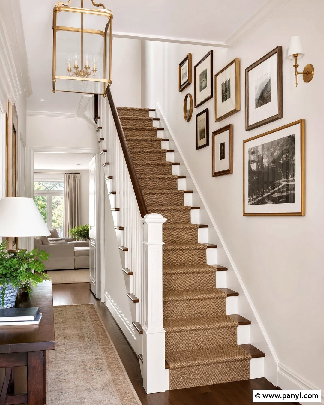 White Staircase With Cream Trim - 30 white walls with cream trim ideas