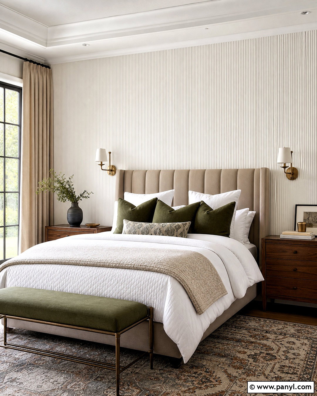 White Strie Wall Bedroom - 20 white wall paint texture ideas