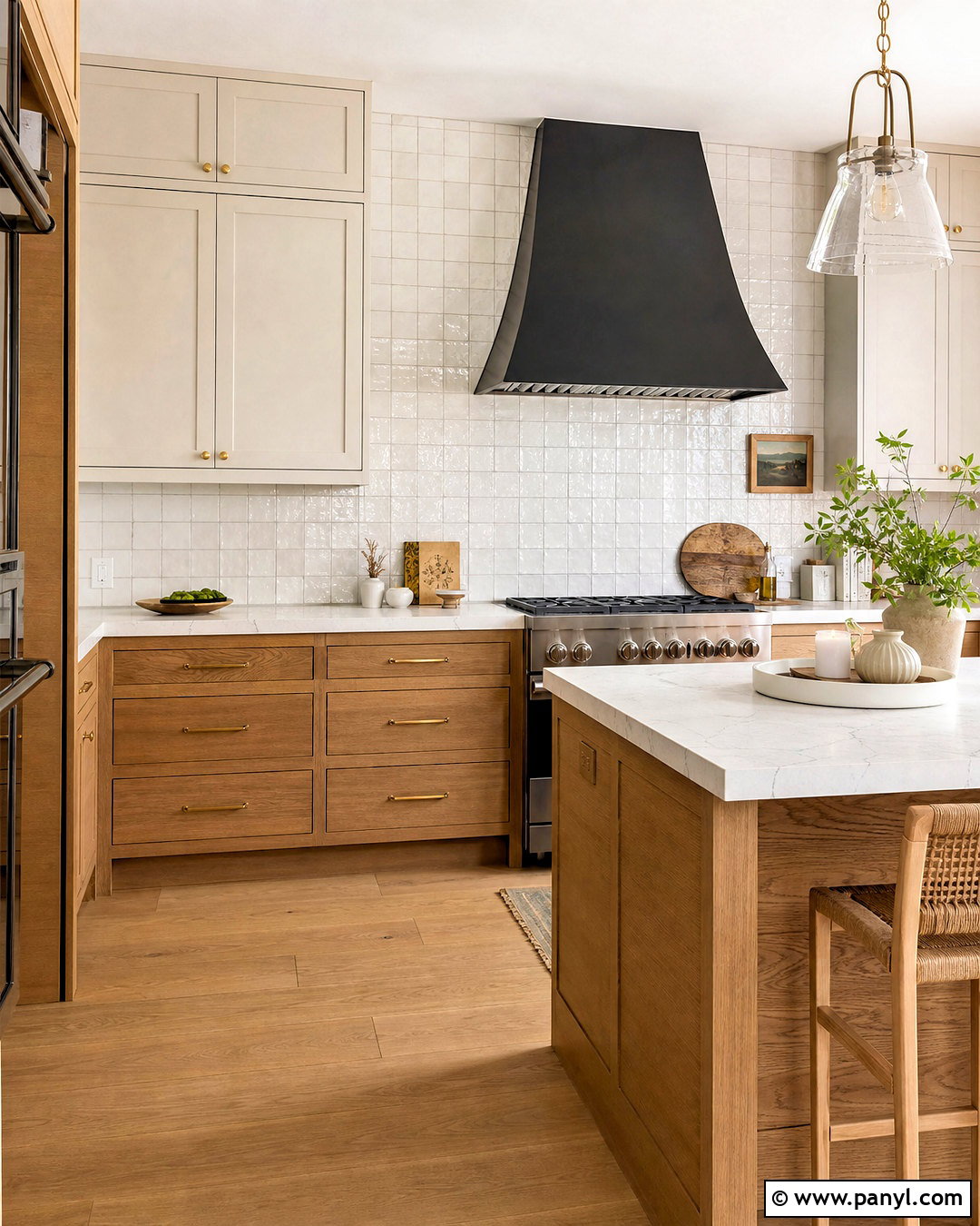 White Tile Accent Wall - 20 white accent wall ideas