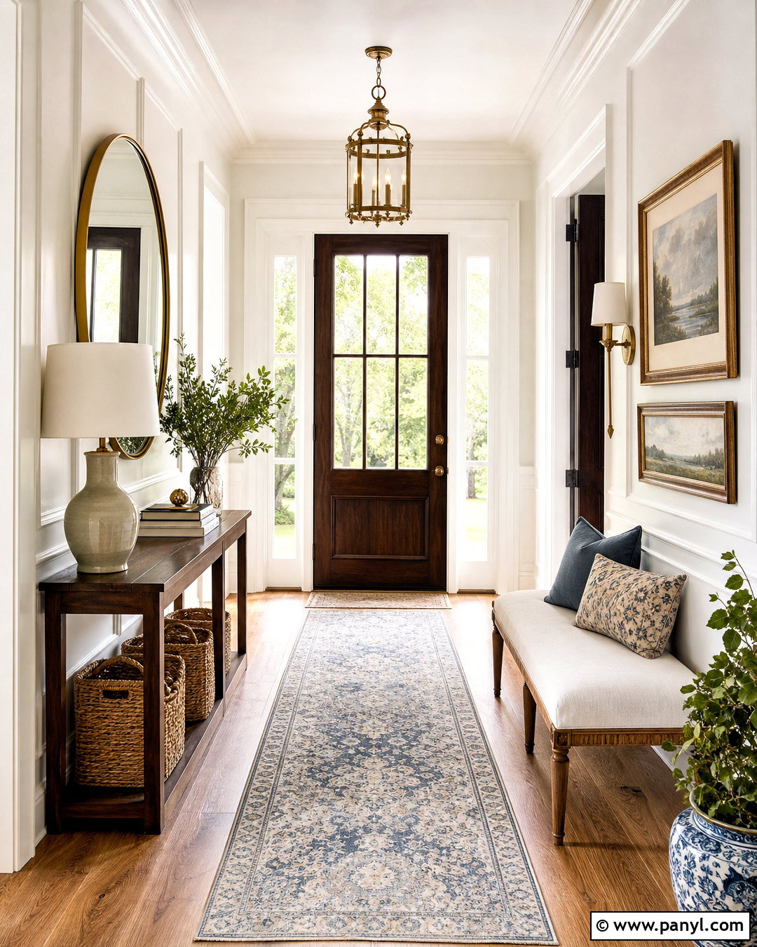 White Traditional Entryway - 20 white home interiors